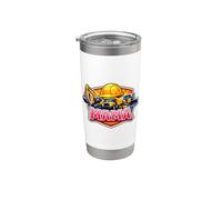 Excavatrice de construction Mama pour garçon, fils, enfants, fête des mères, maman Gobelet isotherme en acier inoxydable double paroi