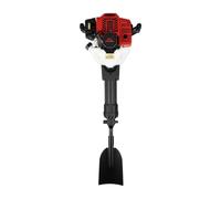Excavatrice de jardin à essence 52 cm³ Moteur refroidi par air 20-55 J Force d'impact avec pelle filtre et réservoir de carburant pour traitement du sol, plantation d'arbres
