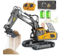 Excavatrice Pelle Télécommandée Pour Enfants-Jouets Rc Pour Enfants,Véhicule De Sable,Télécommandée En Métal,Lumière Et Effets Son