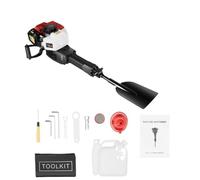 Excavatrice pour arbre de jardin à 2 temps 52 cc - 1900 W - À essence - Avec refroidissement par air - 6500 tr/min - Capacité du réservoir de carburant : 1,1 l - Pour jardin, ferme, plantation