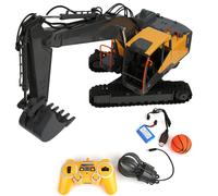 Excavatrice telecommandee E568-02 1:18, jouet de simulation 2,4 GHz avec chargement USB pour enfants 1:18