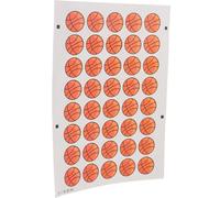 EXCEART 1 Feuille Autocollants de Temporaires de Basketball Étanches Design pour Événements Sportifs et Cosplay Faciles à Appliquer et Retirer pour Fans et Célébrations