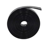 EXCEART 1 Rouleau de Sangle en Cuir PU Bande de Cuir Pleine Fleur pour Bricolage Artisanat à Coudre à Main Faisant des Fournitures 2 Cm X 3 (Noir)