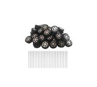 EXCEART 1 Set 50 Pcs 4. 2 Cm Bricolage Voiture Jouet Roues Rc Voiture Camion Modèle Roue Rc Arbre de Voiture Pneu Remplacement Rc Voiture Fournitures pour Enfants en Bas Âge