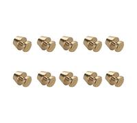 EXCEART 10 Pcs à Main à Main Pieds Tête de Clou Tête Plate Goujon Vis Dos Pointe Cuivre Goujons Rivet en Cuir Artisanat Bricolage