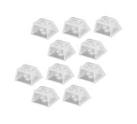 EXCEART 10 Pièces Capuchons Touches Clavier Mécaniques Incolores Translucides sans Impression Protection Rétroéclairée pour Gamers Et Amateurs