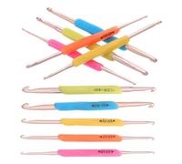EXCEART 10 Pièces Crochets à Double Extrémité Ergonomiques en Tpr et Métal pour Fournitures de Crochet, Confort de Prise et Projets de Tricot sans Stress pour Débutants et Passionnés
