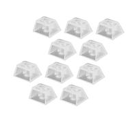 EXCEART 10 Pièces Keycaps Transparent pour Claviers Mécaniques Keycaps Blank Rétroéclairés pour Gamers Claviers