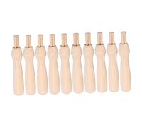 EXCEART 10 Pièces Manche En Bois Outil De Feutrage Poignées De Remplacement Kit De Feutre De Laine De Démarrage Porte-Aiguille À Feutrage Unique Fournitures De Broderie Outils De Broderie