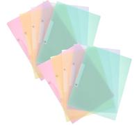EXCEART 10 protège-documents avec pince : chemises plastiques à clip pivotant pour rapports, dossiers et papiers - organiseur portable pour bureau, école et domicile