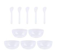 EXCEART 10 Sets Bol de Slime Slime Outil de Mélange Bol de Maquillage Cristal Boue Bols à Mélanger en Mélangeur de Colle pour Maquillage Enfants Artisanat (Transparent)