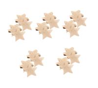 EXCEART 100 Pcs Pièces De Toile De Jute Ornements Suspendus Découpes De Toile De Jute Ornements De Noël Décor De Noël Suspendus Découpes De Tissu Formes D'Étoiles Artisanat
