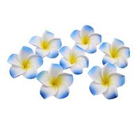 EXCEART 100 Pièces 6CM Artificielle Plumeria Fleur Mousse Plumeria Fleur Simulation Plumeria Fleur Artificielle Frangipani Hawaïen Artificielle Plumeria Fleur Décor pour La Maison