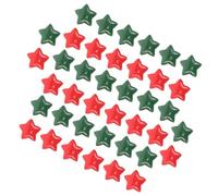EXCEART 100 Pièces Breloques en Résine D'étoile Plates pour Épingles à Cheveux et Paquet, Décorations de Noël Robustes pour Accessoires DIY en Vacances