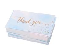 EXCEART 100 Pièces Carte de Remerciement Mariage en Papier Couché, | Signature Manuscrite Facile, Format Compatible Enveloppes Standard, sans Bavure ni Transparence