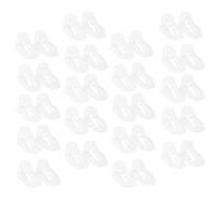 EXCEART 100 Pièces en Plastique Transparent Bébé Pieds Affichage Chaussons Bébé Chaussures Chaussettes de Support de Stand D' Affichage 8Cm/ 3. 15In