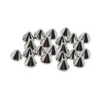 EXCEART 100 Pièces Perles À Pointes Cône Argentées pour Bijoux Femme Bracelet Argent Accessoires De Vêtements Punk pour Chaussures Vestes Colliers Et Sacs DIY