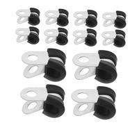 EXCEART 100 Pièces R-type Colliers de Serrage Acier Inoxydable avec Coussin Fixation Câbles et Gaines Clips de Gestion de Cordon Robustesse et Installation Facile pour Usage Domestique et