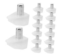 EXCEART 100 Pièces Taquets Détagère Blancs Supports Triangulaires pour Étagères de Meubles Remplacement pour Armoires et Bibliothèques Installation Facile Stabilité Renforcée