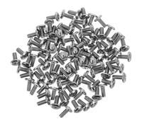EXCEART 100 Pièces Vis Plates en Acier au Carbone Nickelé Tête Croisée Biseautée, Fixation Stable et Alignement Facile pour Assemblage de Meubles et Armoires Intérieures