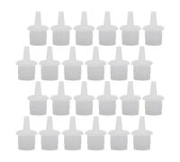 EXCEART 100pcs Bouchons de Bouteille en Abs Blanc pour Colle à Cils, Bouchons de Remplacement Créatifs Finition Soignée, Adaptés pour Usage Domestique et Boutiques D'artisanat
