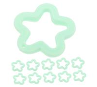 EXCEART 100pièces Porte-clés Étoiles Breloques Pour Bracelet Kit De Fabrication De Bracelets Clip Porte-clés Anneau De Liaison Cadre De Lunette Anneau Creux Étoile Bijoux Créatifs