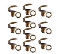 EXCEART 10pcs Crochets à Lacets en Métal Robustes pour Chaussures D'alpinisme, Faciles à Installer, pour Randonnée et Bricolage