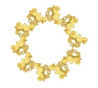 EXCEART 10pièces Pendentifs Animaux Du Zodiaque Cheval Pour Nouvel An Chinois Breloques Décoratives Diy à Pompon Fengshui Ornements Suspendus Petits Animaux