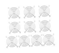 EXCEART 10pièces Sécurité Filet Métallique pour Ventilateur De Boîtier Ordinateur Accessoires De Refroidissement Caches De Ventilateur Conception Maille Creuse
