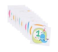 EXCEART 12 Pièces Autocollants de Maternité pour Bébés Étiquettes Mensuelles Pratiques pour Souvenirs Photographiques pour Fêtes Anniversaire et Shower