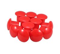 EXCEART 12 Pièces Capuchons De Protection Fer À Béton Rouges En Plastique Chapeau Champignon Pour Barres D'Armature Sécurité Chantier Bâtiment Ponts Et Travaux Routiers 2.24X2.24X2.01in