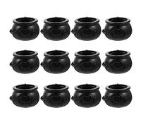 EXCEART 12 Pièces Chaudron De Citrouille Chaudron De Sorcière Seau à Bonbons Chaudron Seau De Bonbons De Friandises Décor d'halloween Chaudron Noir Enfant Poêle en Fonte