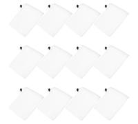 EXCEART 12 Pièces Pochettes en Filet à Cordon Blanc en Polyester Respirant, Paquet de Rangement Pratiques pour Organiser Divers Objets et Vêtements Humides