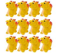 EXCEART 12pièces Statue De Dragon Miniature Résine pour Décoration De Bureau Lot de Figurines De Dragons Décoratives