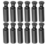 EXCEART 14 Pièces Embouts de Lacets pour Réparation en Alliage de Zinc Noir, Installation sans Outil, Kit Portable et Raccourcissement de Lacets de Sneakers et Cordons de Capuche en