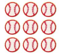EXCEART 15 Pièces Écussons Décoratifs de Baseball Thermocollants en Tissu Éponge pour T-shirt et Paquet à Dos, Élégants et Résistants pour Embellir Vêtements et Accessoires