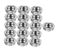 EXCEART 16 pièces Poignées Rondes Encastrées Acier Inoxydable Design Caché Intégré Poignée Meuble Cuisine Inox Facile à Installer pour Armoires