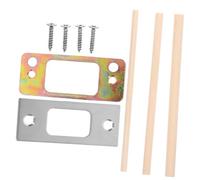 EXCEART 1Ensemble Plaque de Gâche de Porte à Pêne Dormant de Plaque de Guidage Métallique Épais Inoxydable avec Accessoires Gâche de Réparation pour Verrouillage