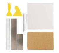 EXCEART 1ensemble Set Outils De Sculpture Kit Pratique pour Modelage Et Découpe Accessoires De Poterie avec Plaque Acrylique pour Artisanales