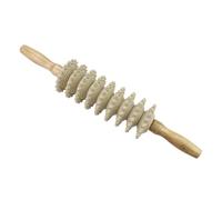EXCEART 1pièce Roller de Massage Bois Manuel pour Cou et Dos Outil Compact pour Auto Massage Musculaire Relaxation du Stress Portable pour Jambes et Ventre Couleur Bois