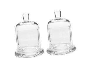 EXCEART 2 Ensembles Cloche en Verre Couvercle Alimentaire en Verre Récipient à Gâteau D'exposition De Fleurs Préservées Globe De Fromage Charmant Fabriquer des Outils Un