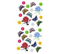 EXCEART 2 Ensembles Patch Rose Patch De Broderie Patchs De Couture De Fleurs Correctif Appliqué Brodé Écusson Brodé Décoration Tissu Patchs De Broderie Floral Assorti 16 Pièces * 2