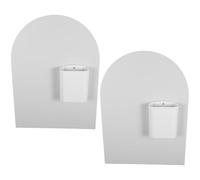 EXCEART 2 Ensembles Tableau Mémo Magnétique Blanc en Fer avec Support