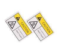 EXCEART 2 Feuilles Panneau D'avertissement de Surface Chaude Autocollant Pvc Adhésif Fonction de Mise en Garde Haute Température pour Équipements Mécaniques Polyvalents