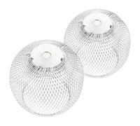 EXCEART 2 Pièces Abat-jour en Fer Forgé Fait Main Style Industriel Cage Légère Argentée, Abat-jour Décoratif pour Chambre ou Salle à Manger, Création D'une Ambiance Chaleureuse