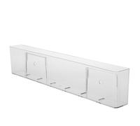 EXCEART 2 Pièces Bibliothèque pour Chambre D'garçon et Filles Étagère Murale Transparente en Pet Coins Arrondis Gain de Place pour Magazines et Lectures Garçon et Filles et Études