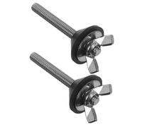 EXCEART 2 pièces Boulons Fixation Wc Acier Inoxydable avec Joint Étanche Vis pour Réservoir et Abattant de Toilette Kit et Facile à Installer pour Maison Bureau et Restaurant