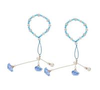 EXCEART 2 Pièces Bracelet Cristal Dragonne pour Téléphone Lot de Design Floral Pâte de Pratique Élégant