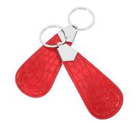EXCEART 2 Pièces Chausse-pied Portable en Fer Anneau, en Cuir | PU et Fer, Finition Rouge, Usage Mobile, pour Talons et Boutiques