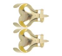 EXCEART 2 Pièces Éteignoir à Bougie Prévient Les Éclaboussures de Cire en Métal Or de Cœur, Résistant Chaleur Accessoire Décoratif pour Petites Bougies et Bougies Chauffe-Plat